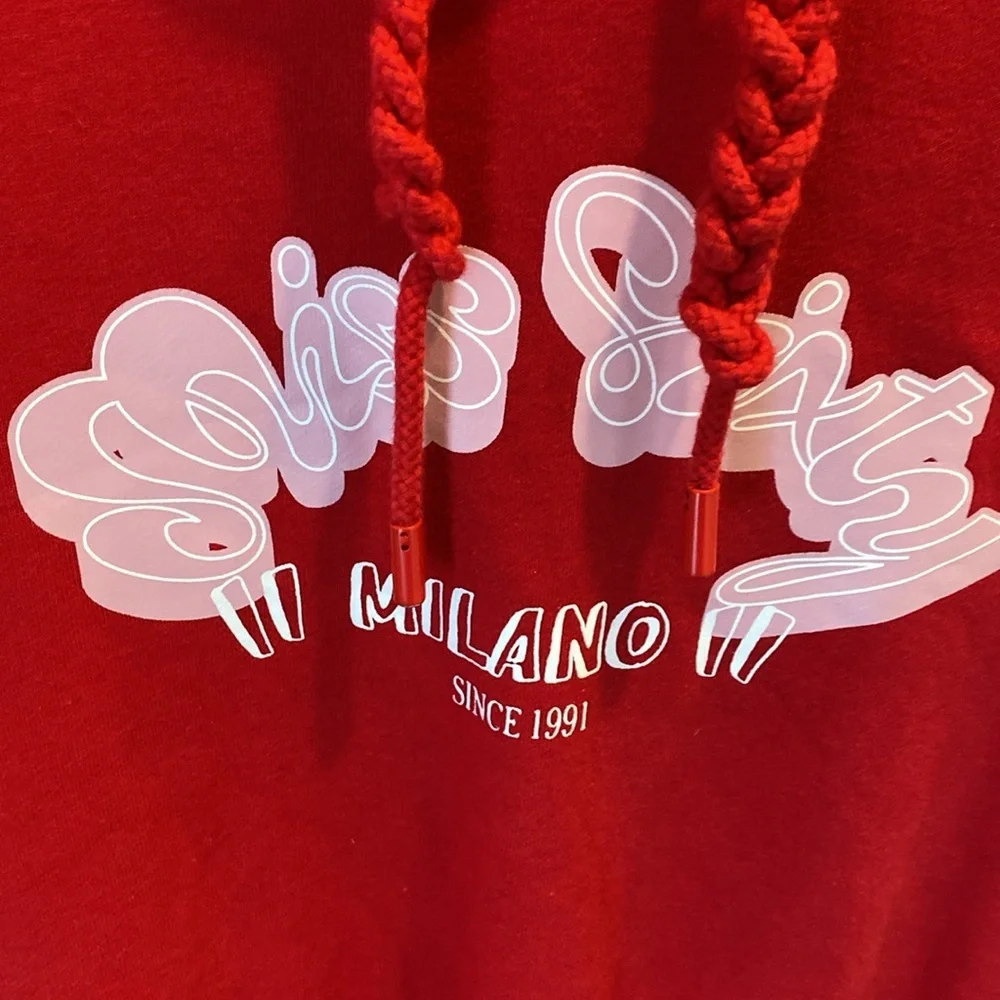 Miss Sixty Milano Red Hoodie Dress short sleeves - Picture 2 of 10